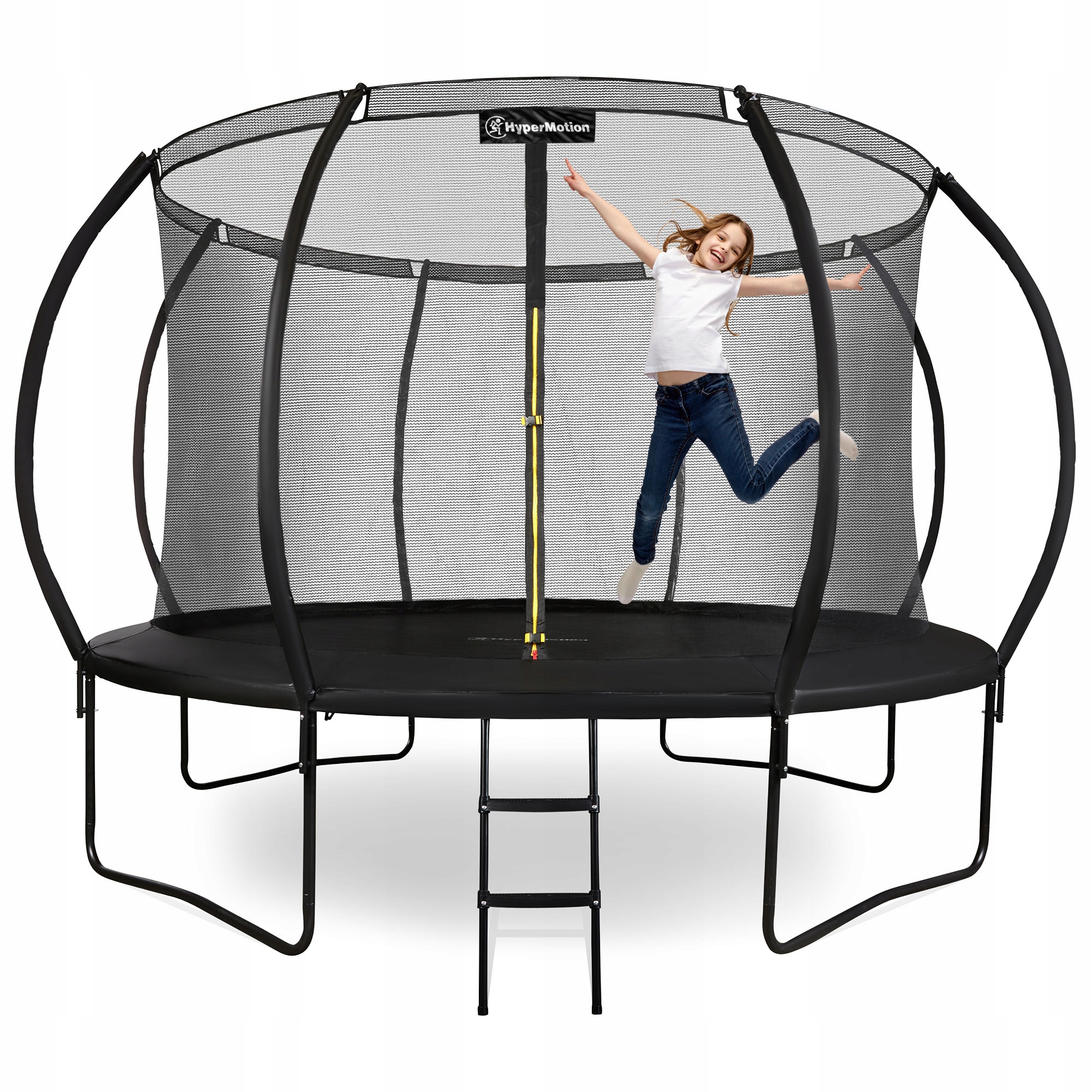 XXL Hyper Motion záhradná trampolína 366 cm 12 ft s rebríkom a sieťou 150 kg